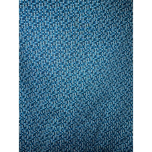 Awearness By Kenneth Cole geometric long sleeve button up blue white Slim Fit si - Picture 7 of 7